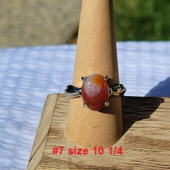 Carnelian Gemstone Rings - Picture 8 of 10